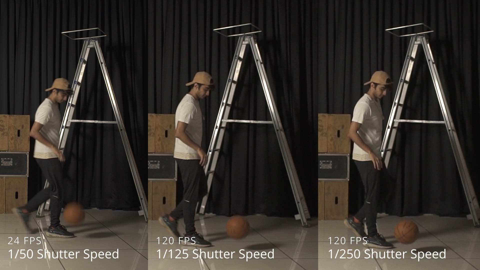Shutter Speed Frame Rate Motion Blur Comparison wolfcrow